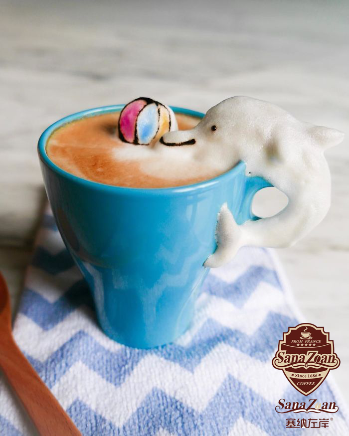 17歲女孩發明3D咖啡，讓咖啡有了藝術感